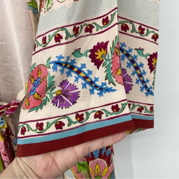 New Zara Blogger Favorite Belted Floral Printed Kimono Size Small - Picture 13 of 16